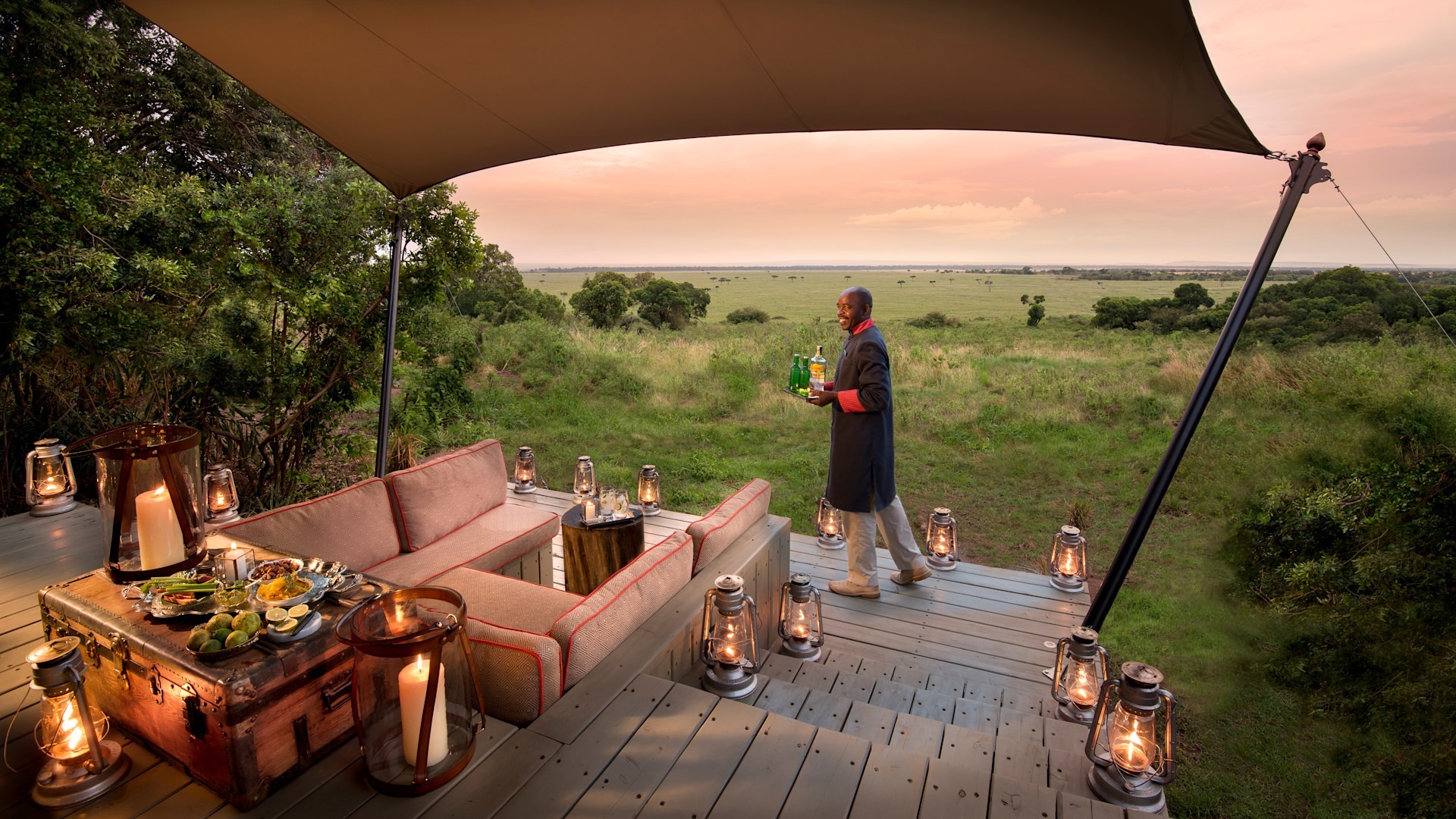 Kenya-Bateleur-Camp-Guest-delight-room-sundowners-with-butler