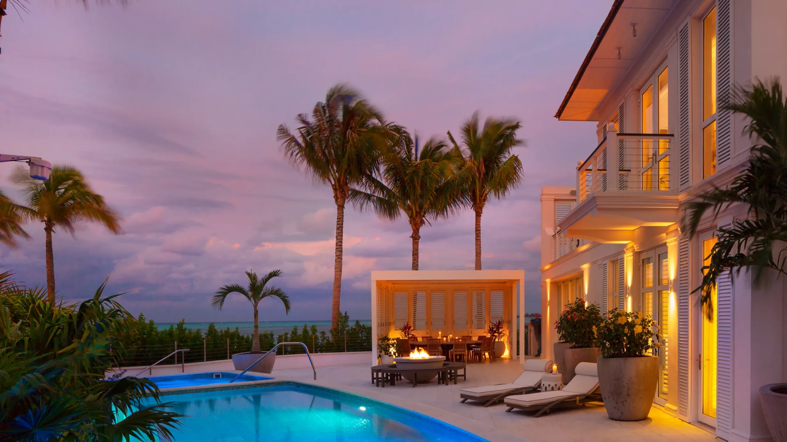 Six Bedroom Villa Infinity Pool and Deck Evening-1_WIDE-LARGE-16-9